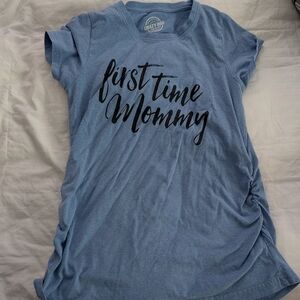 First Time mommy Blue Maternity tshirt